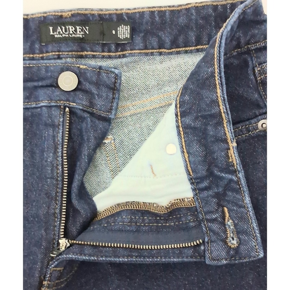 Lauren Ralph Lauren Jeans Women's Size 6 Dark Wash Slim Fit Pockets Pre-owned - Picture 6 of 14